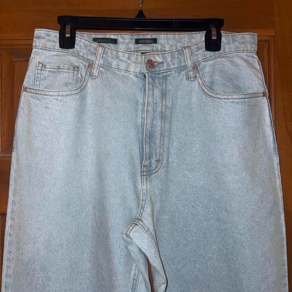 Wild Fable Shimmer Light Wash Relaxed Jeans